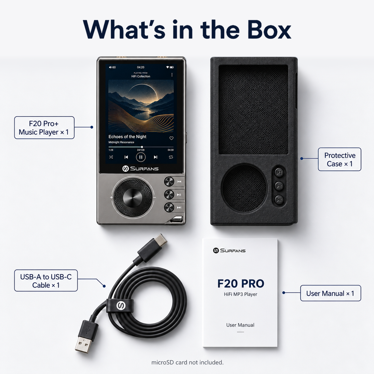 Surfans F20 Pro+ Android High-Res Music Player