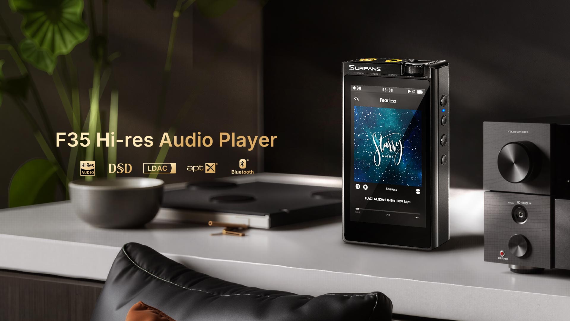Surfans F35 – Premium Portable Audio Player for Audiophiles