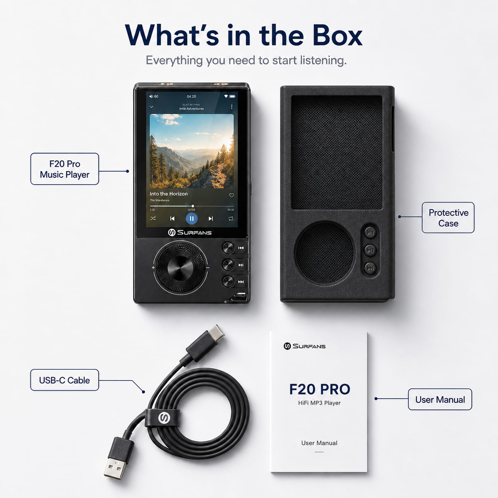 Surfans F20 Pro+ Android High-Res Music Player