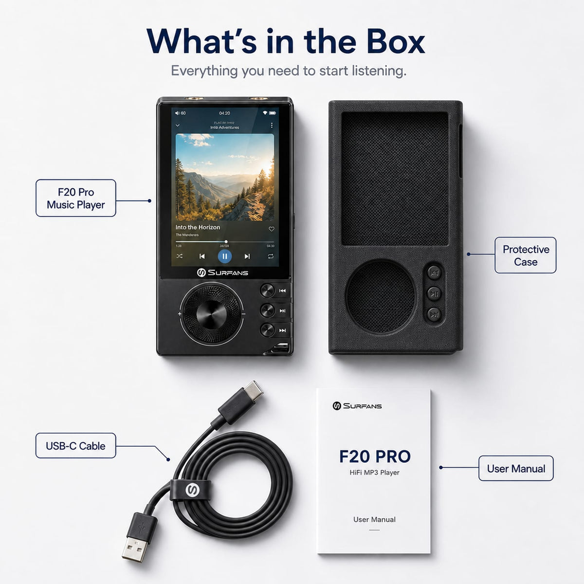 Surfans F20 Pro+ Android High-Res Music Player
