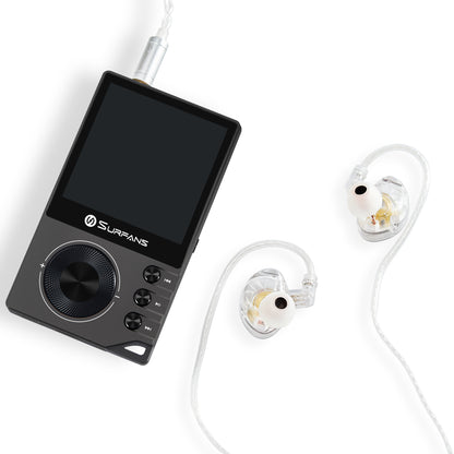 IEM connected to a portable player.
