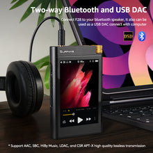 将图片加载到图库查看器，HiFi Bluetooth Mp3 Player: F28 High Res Lossless Portable Music Player - 3.5 inch Digital Audio Player 32GB Support up to 512GB
