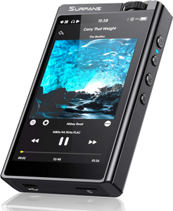 Surfans HiFi Mp3 Player with Bluetooth: F35 DSD Lossless Music Player - 4.0 inches Hi Res Digital Audio Player 128GB Support up to 512GB Memory Card