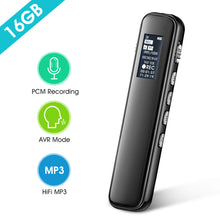 Load image into Gallery viewer, Surfans Digital Voice Recorder,16GB Professional Recording Device with Playback
