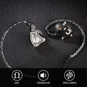 Surfans SE01 IEM Headphone, High-Res Lossless Hybrid Driver in-Ear Monitors Earphone, Noise Isolating Deep Bass Wired Earbuds with 0.78mm 2pin Detachable Cable …
